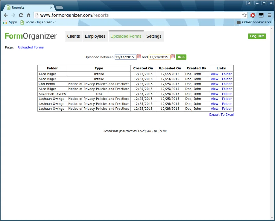 Form Organizer — Screenshots 2