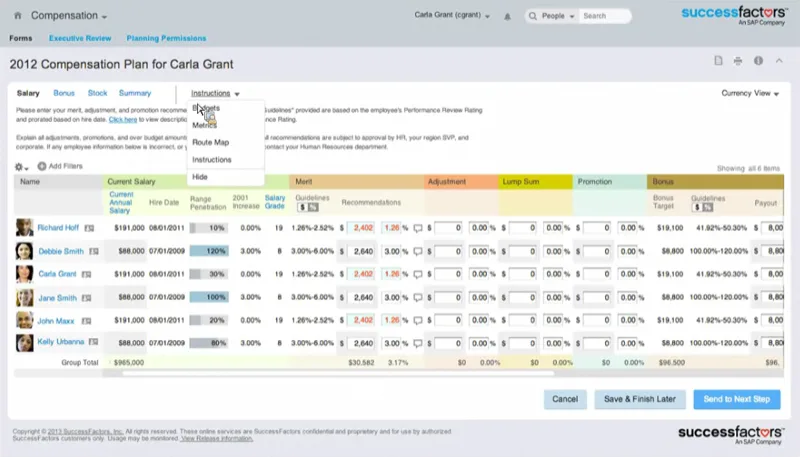 SAP SuccessFactors — Screenshots 3