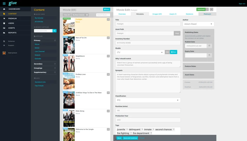 Glue Media Publishing System — Screenshots 1
