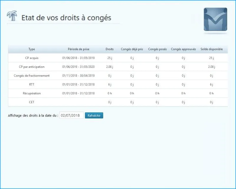 Mon Intranet SIRH — Screenshots 2