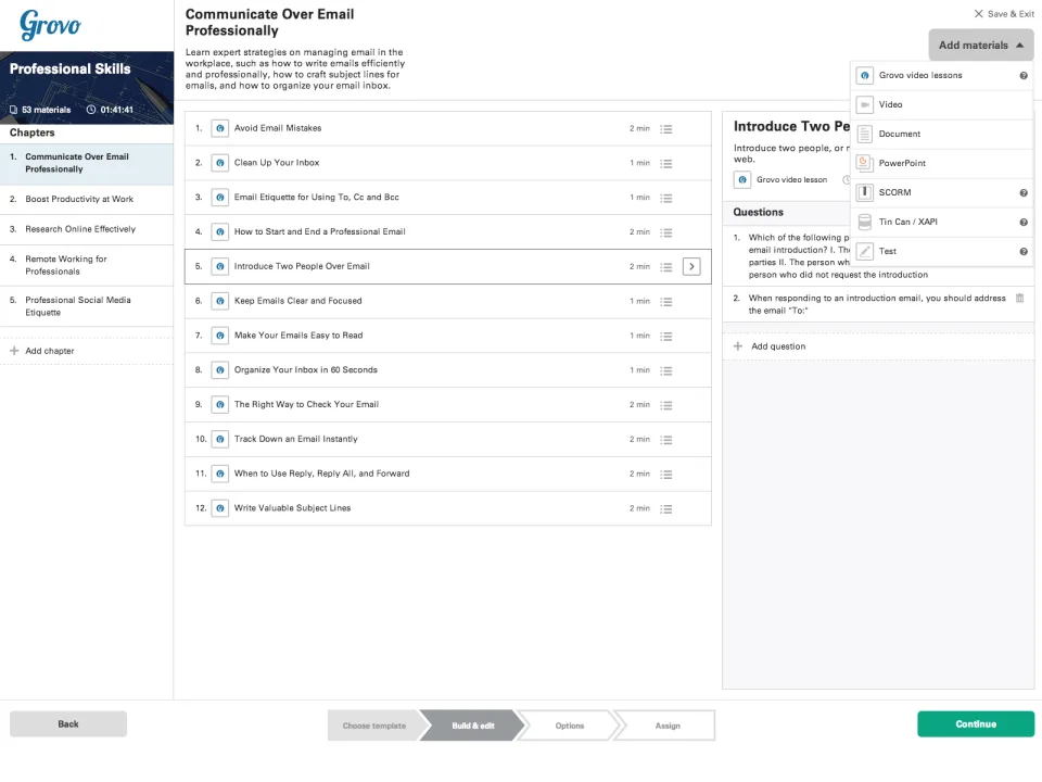 Grovo — Screenshots 1