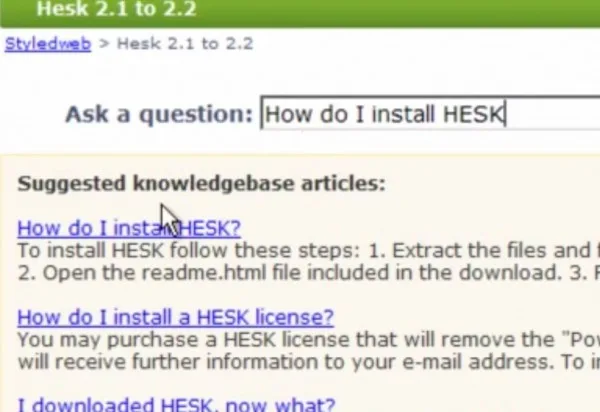 HESK — Screenshots 3