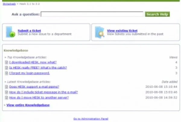 HESK — Screenshots 5