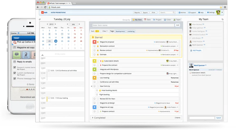 HiTask — Screenshots 1