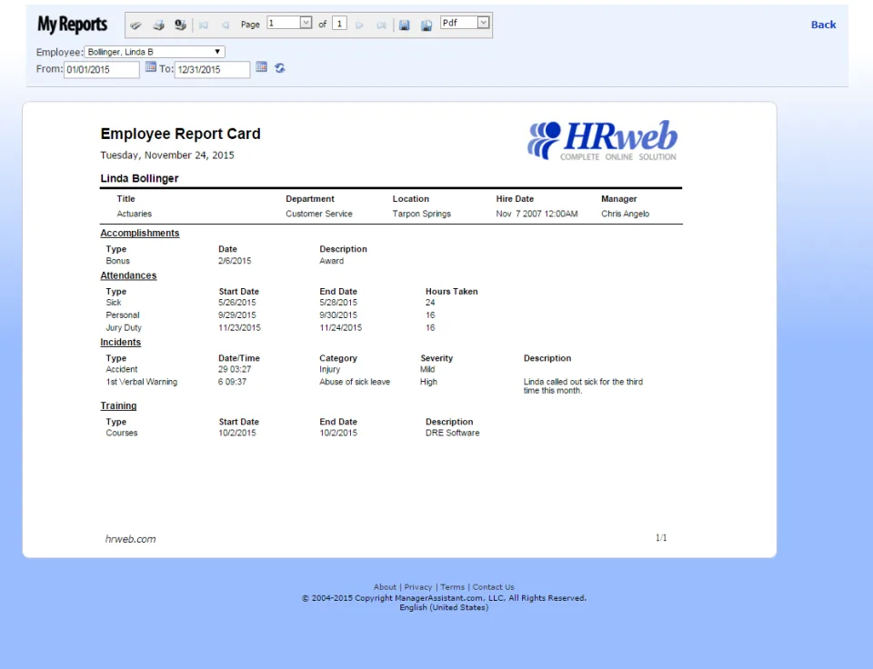 HRweb — Screenshots 5