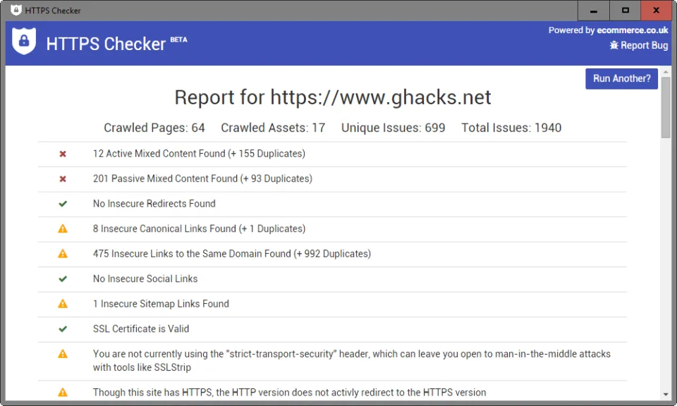 HTTPS Checker — Screenshots 1