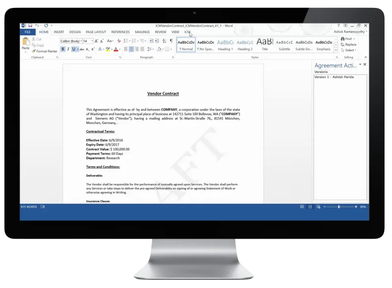 Icertis Contract Management — Screenshots 4