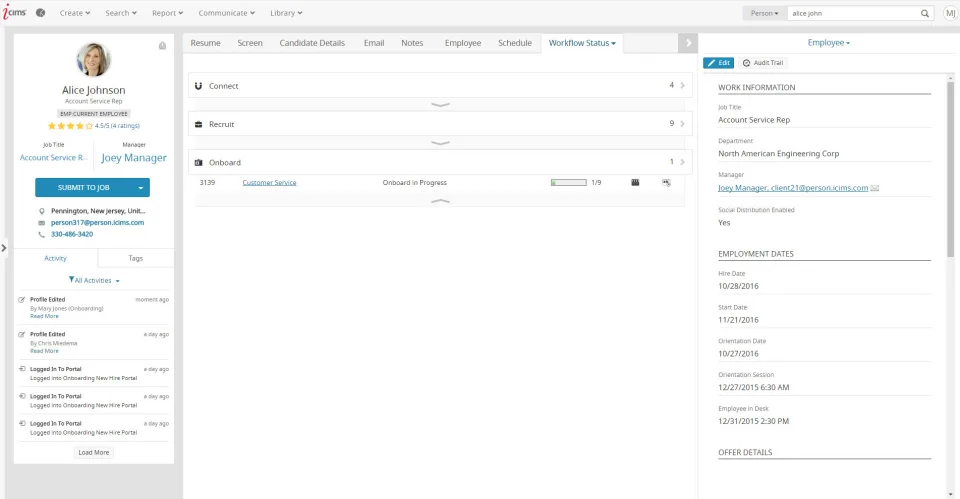 iCIMS Talent Platform — Screenshots 1