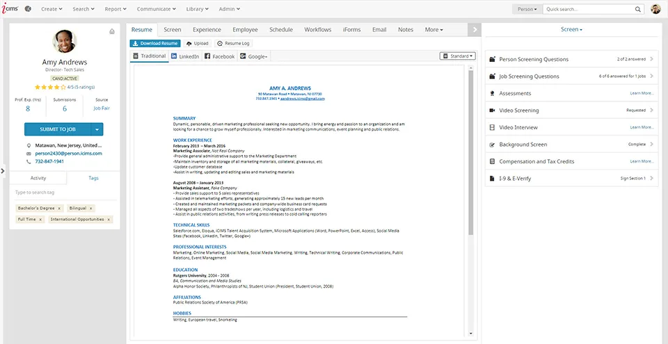 iCIMS Talent Platform — Screenshots 2