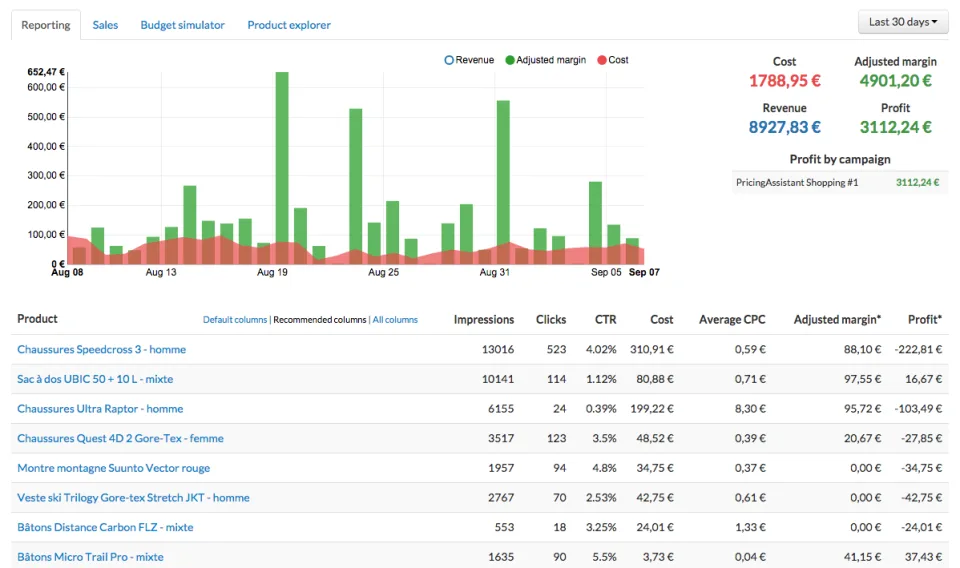 Pricing Assistant — Screenshots 1