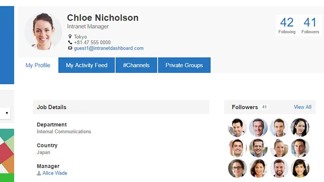 Intranet DASHBOARD — Screenshots 4