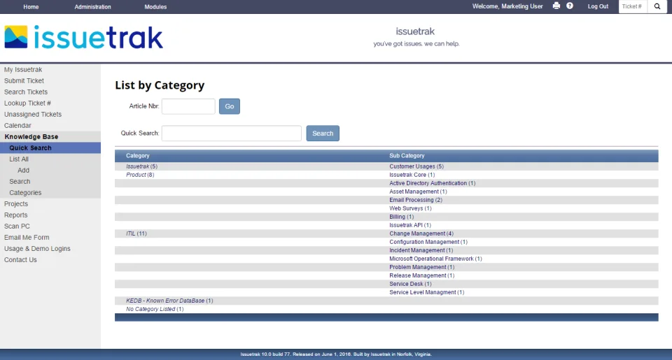 Issuetrak — Screenshots 2
