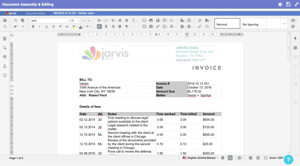 Jarvis Legal — Screenshots 2