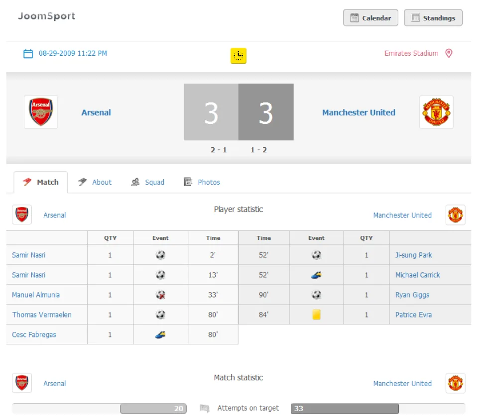 JoomSport — Screenshots 2