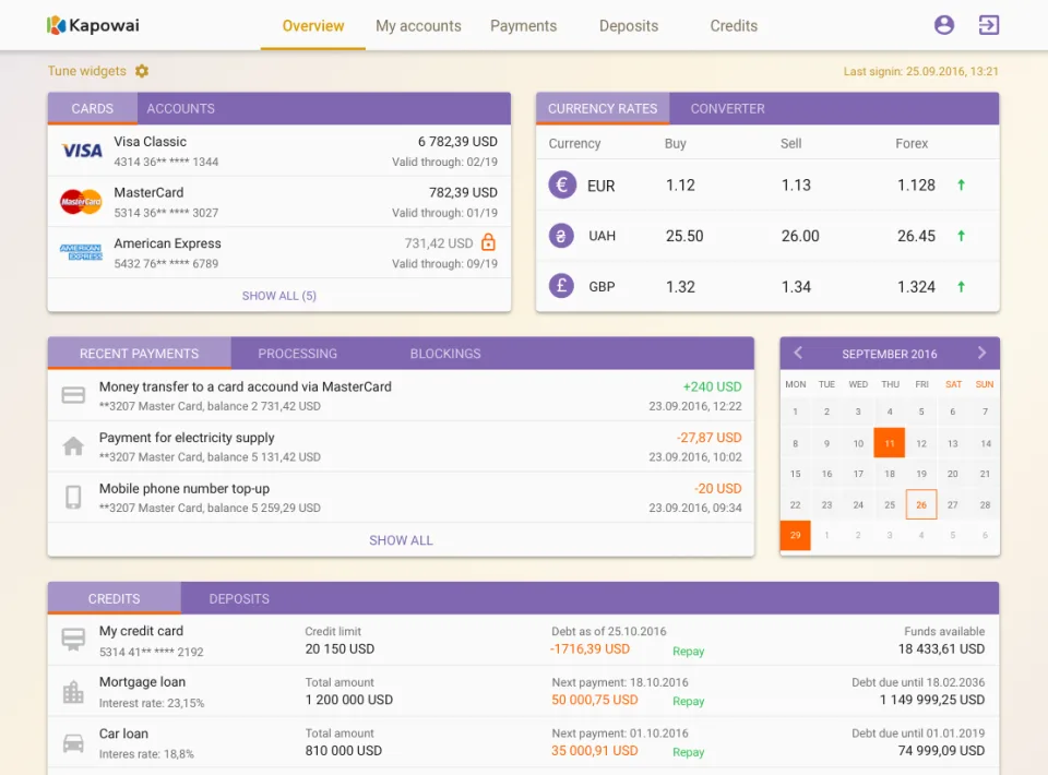 Kapowai Online Banking — Screenshots 2