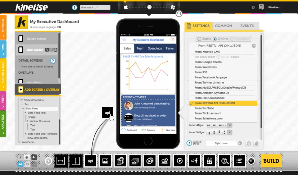 Kinetise — Screenshots 1