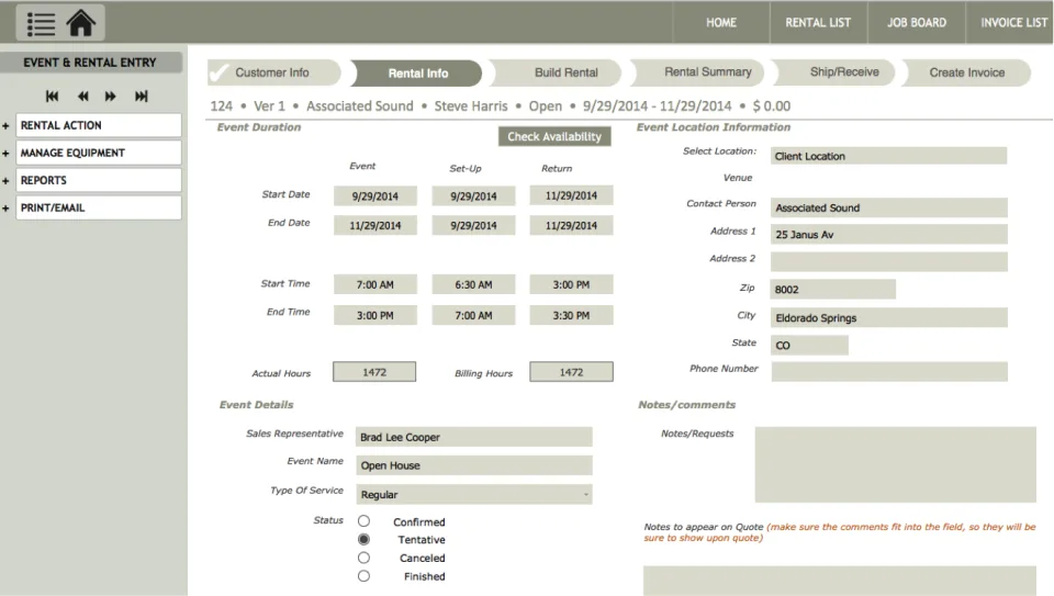 KiRentals for Equipment Rental — Screenshots 1
