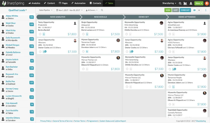 SharpSpring — Screenshots 2
