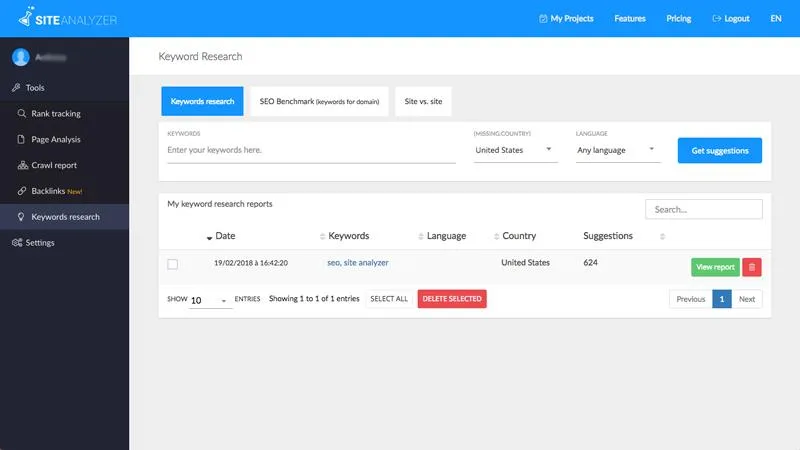 Site Analyzer — Screenshots 2
