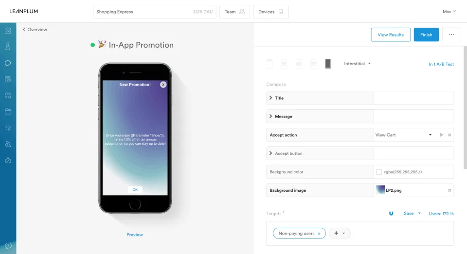 Leanplum — Screenshots 1