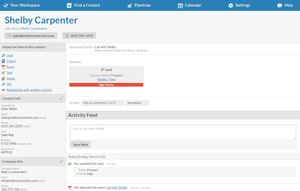 Less Annoying CRM — Screenshots 1