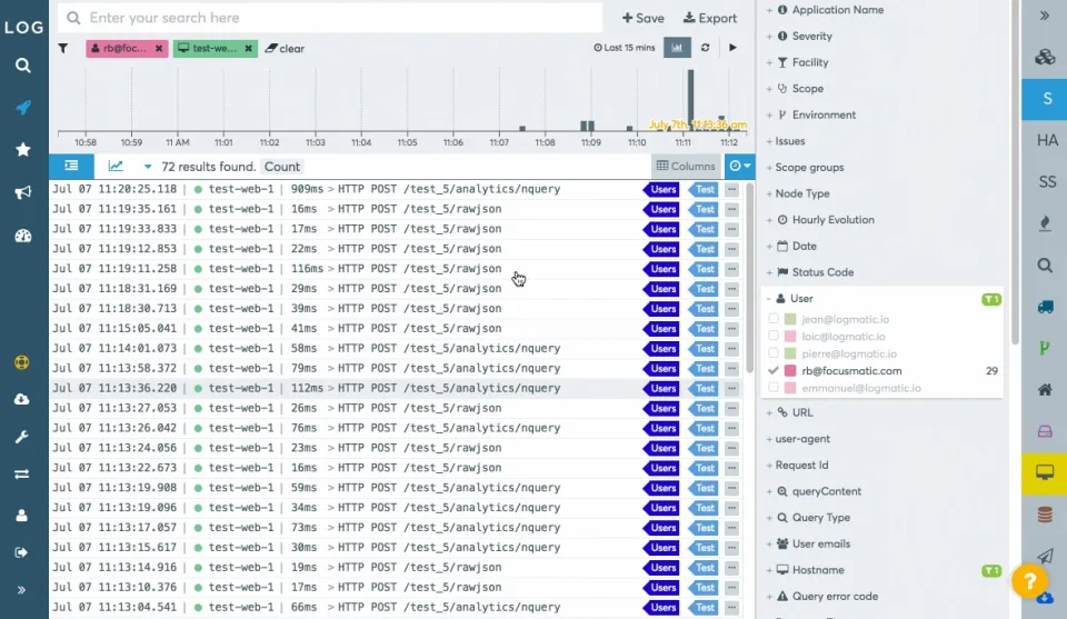 Logmatic.io — Screenshots 2