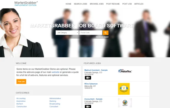 MarketGrabber Job Board — Screenshots 1