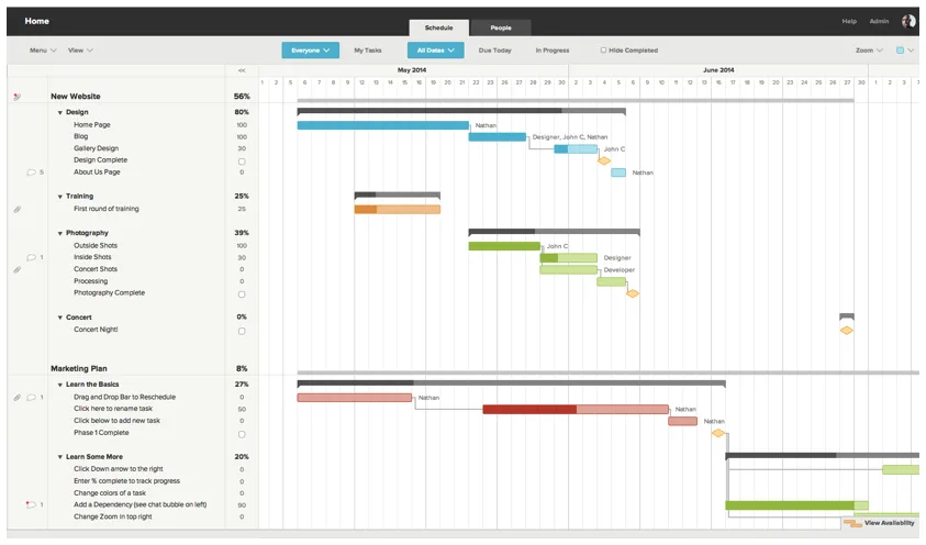 TeamGantt — Screenshots 1