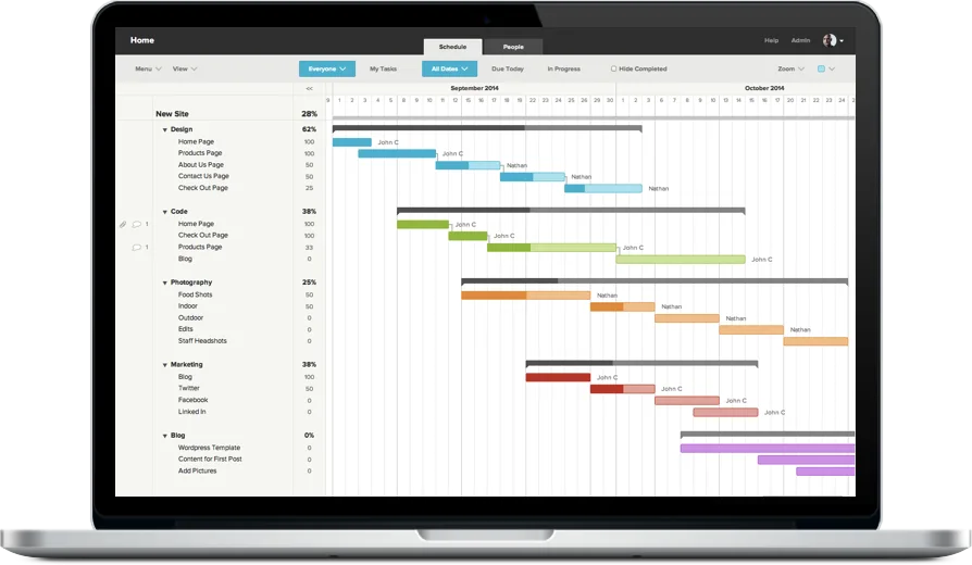 TeamGantt — Screenshots 2