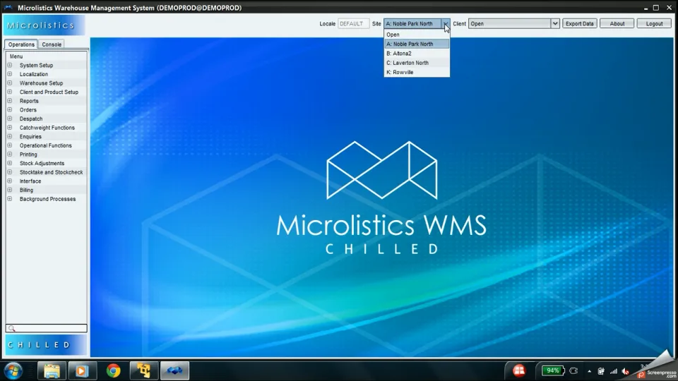 Microlistics WMS — Screenshots 1