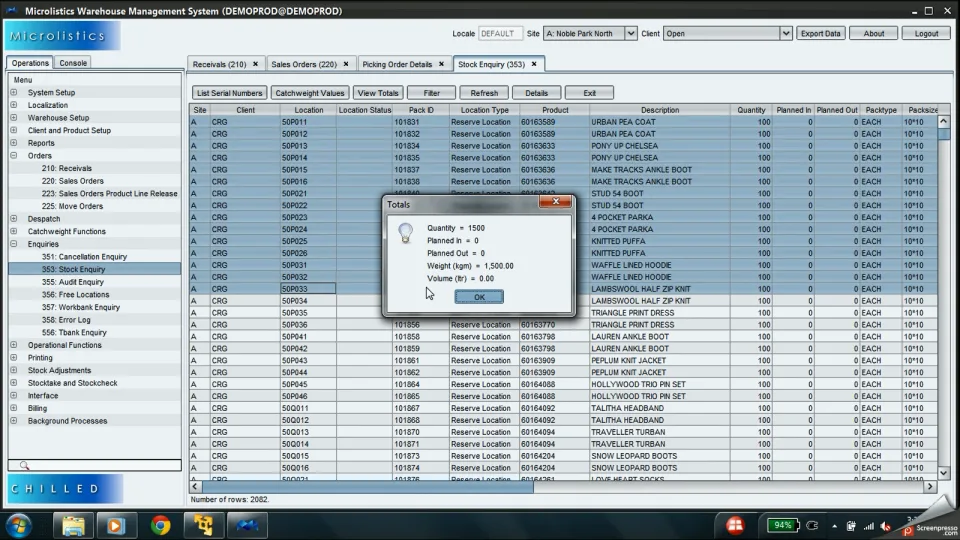 Microlistics WMS — Screenshots 3