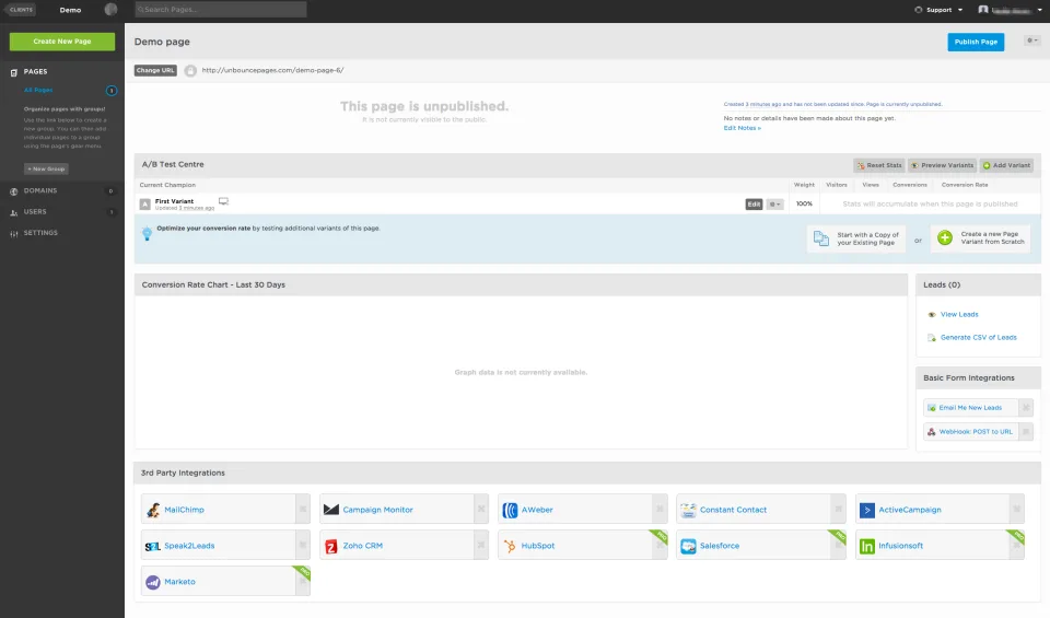 Unbounce — Screenshots 1