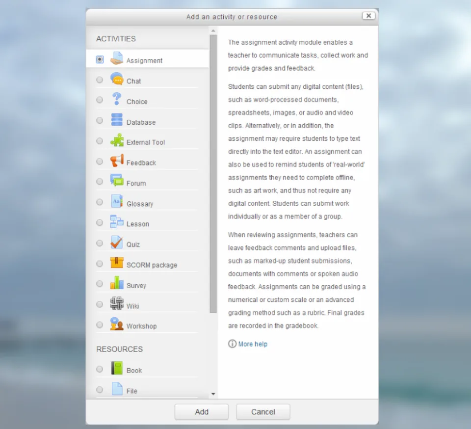 Moodle — Screenshots 1