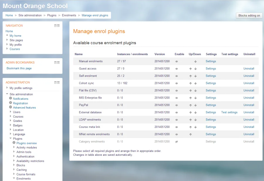 Moodle — Screenshots 2