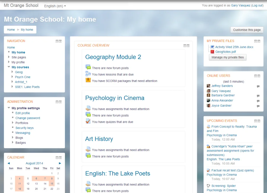 Moodle — Screenshots 5