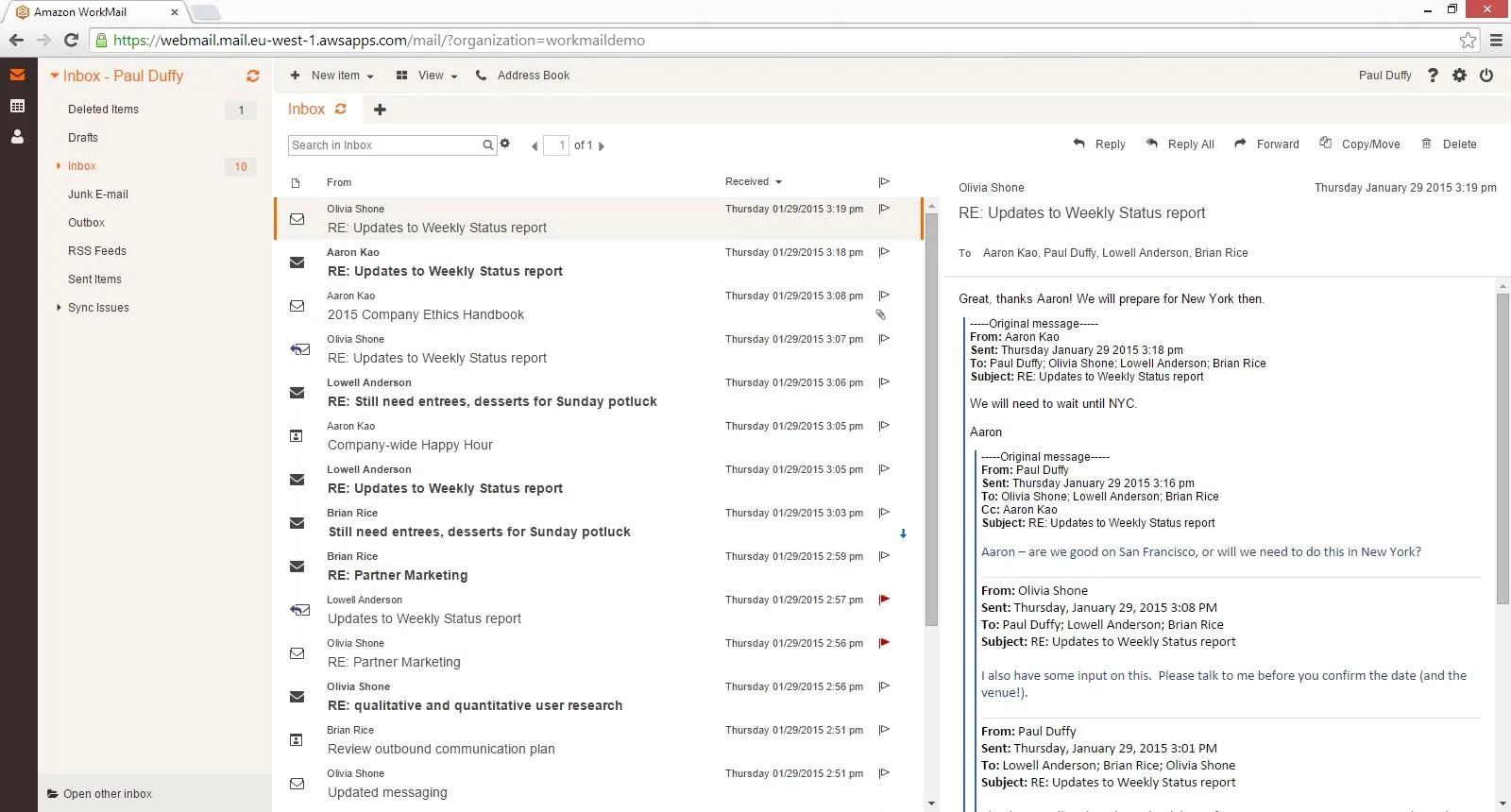 Amazon WorkMail — Screenshots 1
