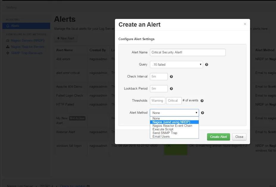 Nagios Log Server — Screenshots 5
