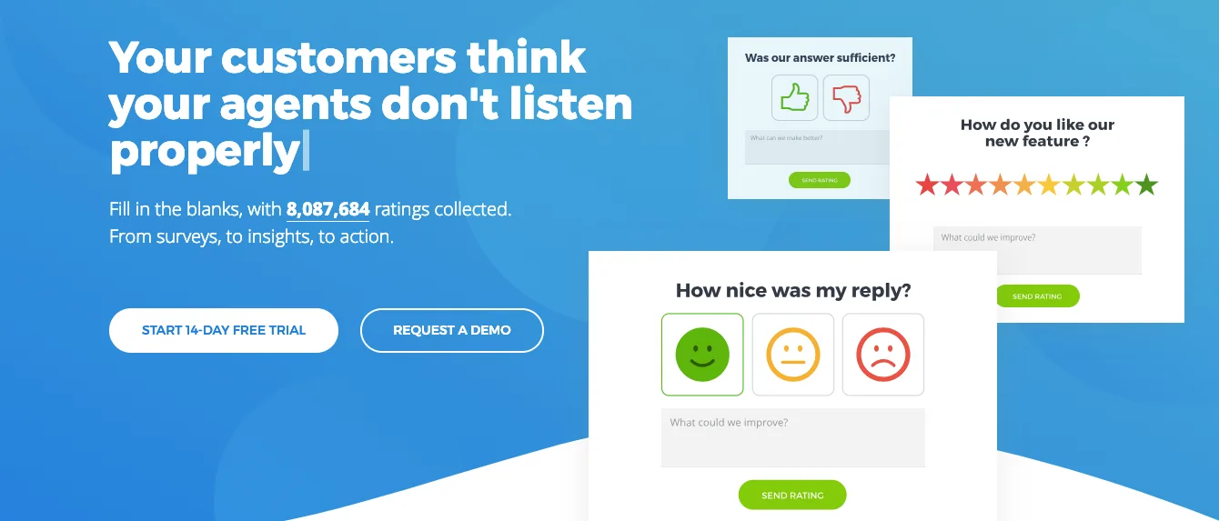 Nicereply — Enhance Customer Support with Tailored Surveys
