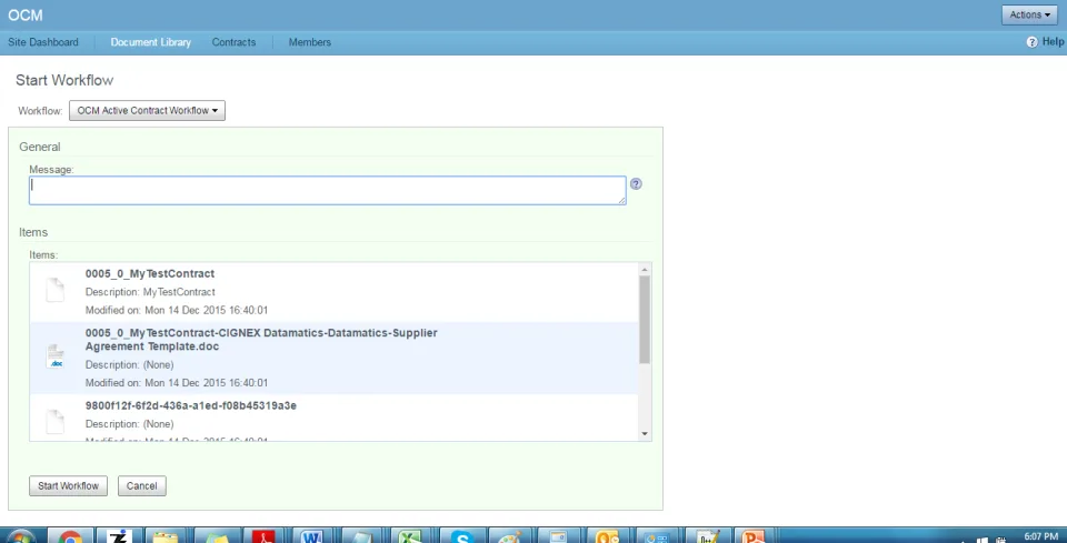 OCM - Contract Management — Screenshots 2