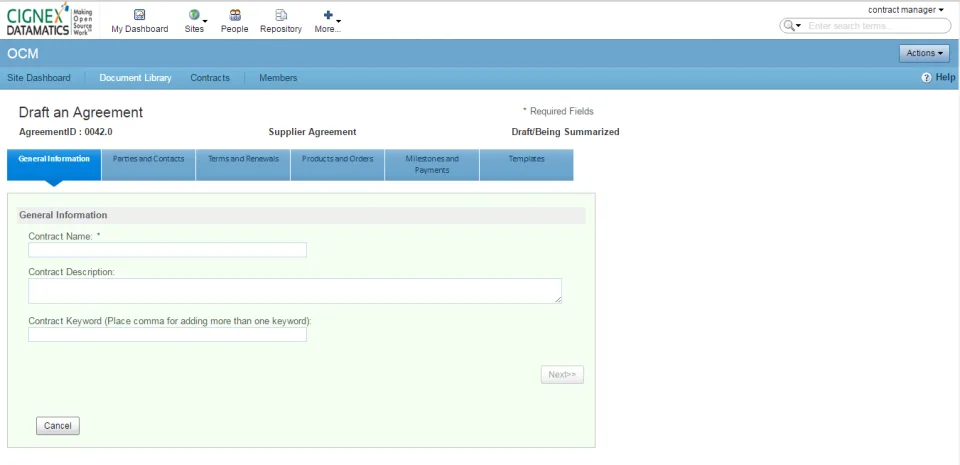 OCM - Contract Management — Screenshots 3