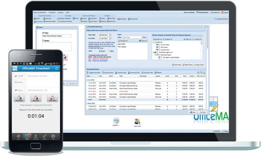 OfficeMA Timesheet — Screenshots 3