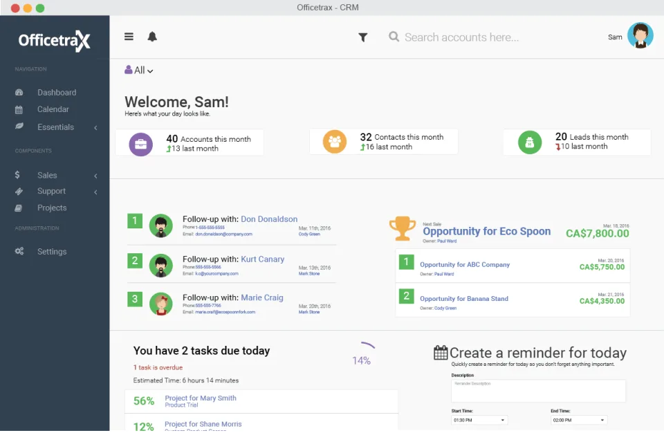 Officetrax CRM — Screenshots 1