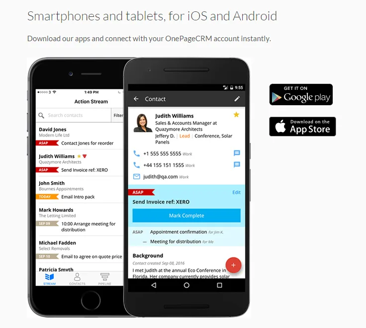 OnePageCRM — Screenshots 4