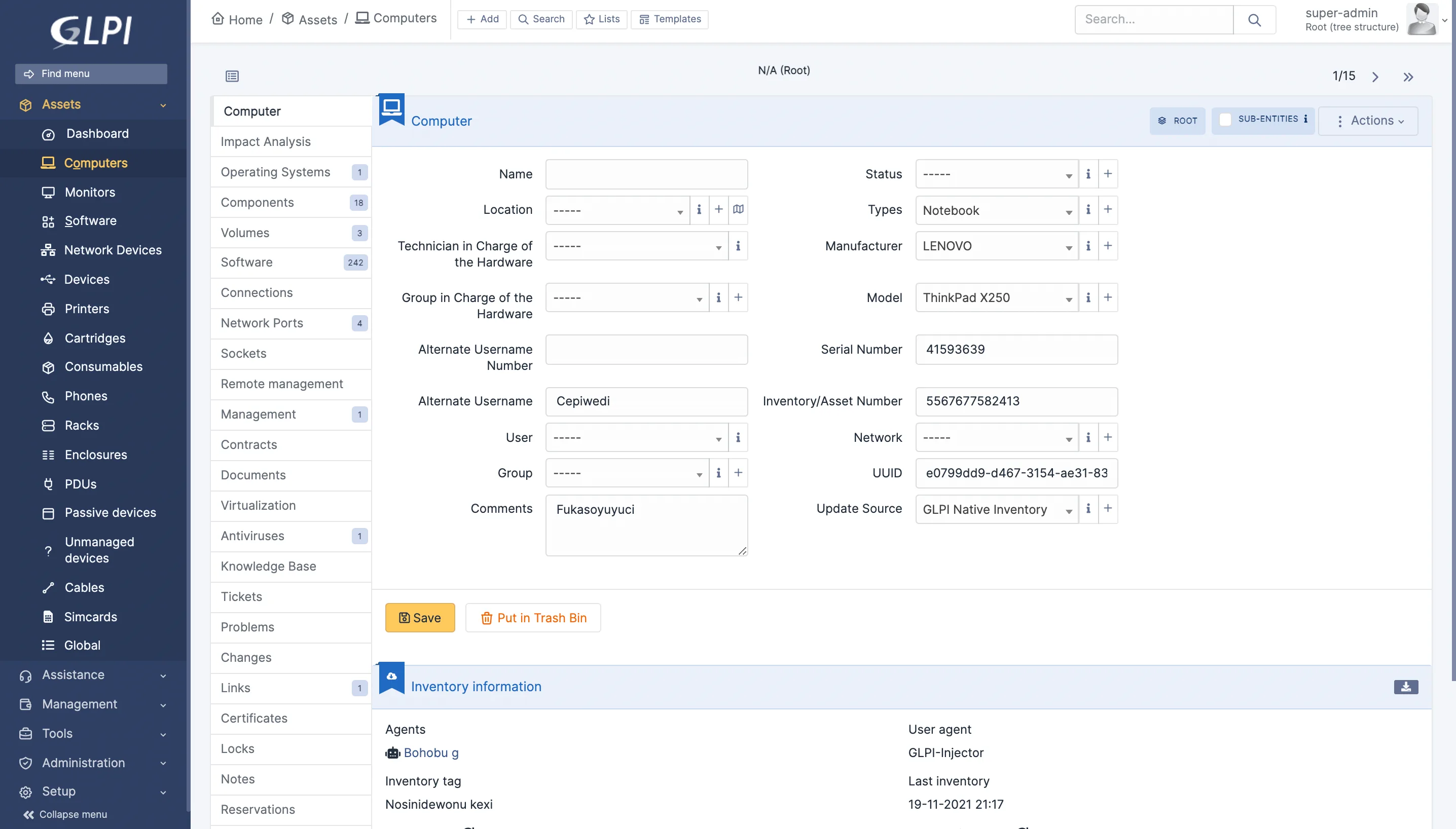 GLPI Network — Screenshots 1