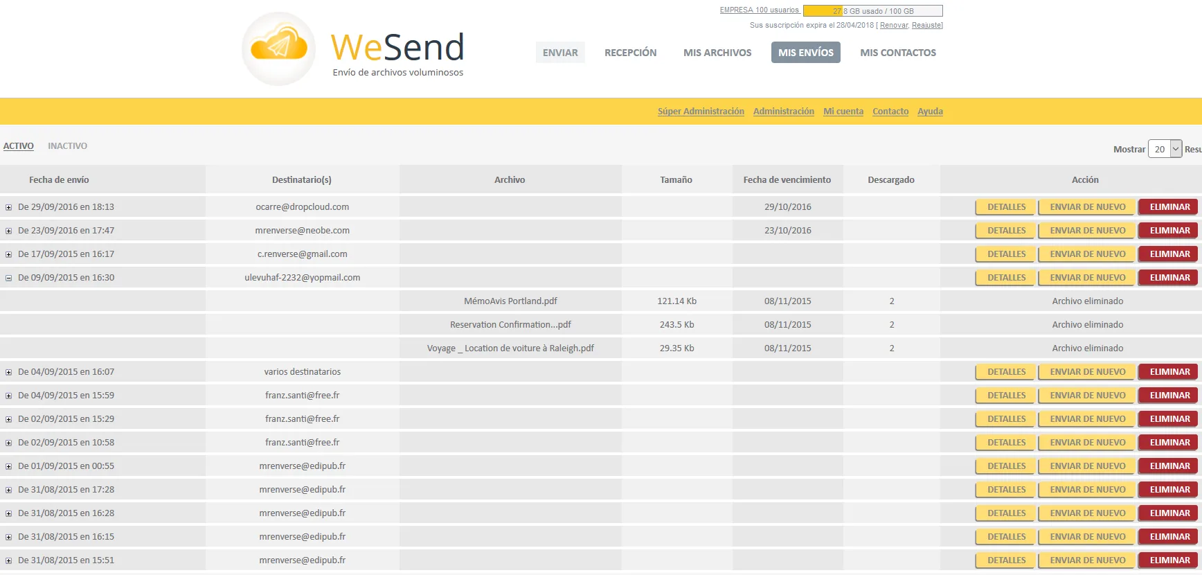 WeSend — Captures d'écran 4
