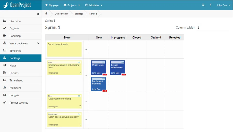 OpenProject — Screenshots 4