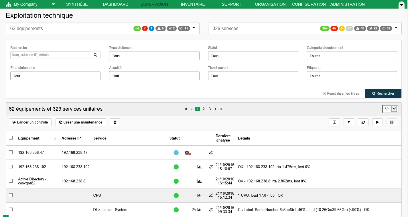 ServiceNav Monitoring — Screenshots 1