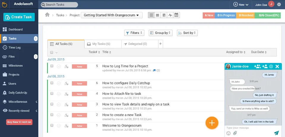 OrangeScrum — Screenshots 3