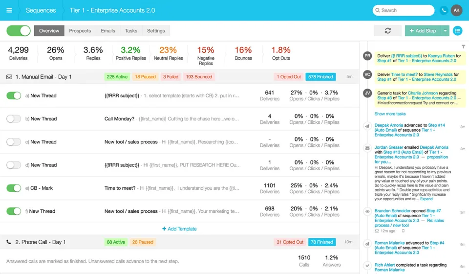 Outreach — Screenshots 1
