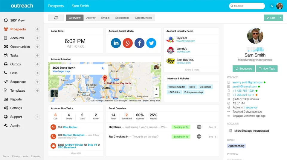 Outreach — Screenshots 2